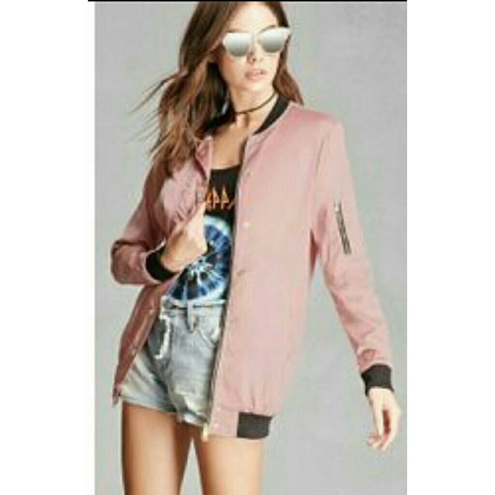 LoveTree oversized bomber jacket. Small - Picture 2 of 2